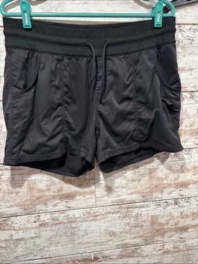 The North Face Black Women's Athletic Shorts with Ribbed Waistband